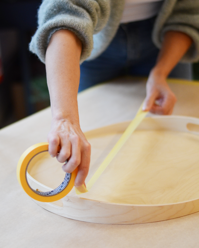 Créer des motifs avec du ruban adhésif