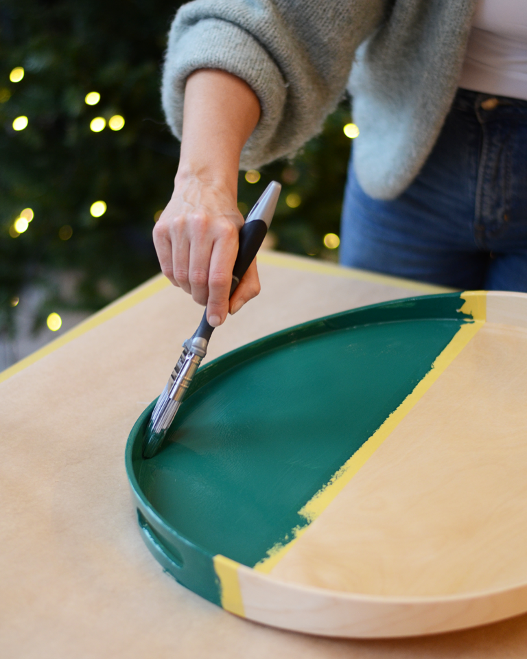 Details schilderen met een schuin afgesneden penseel